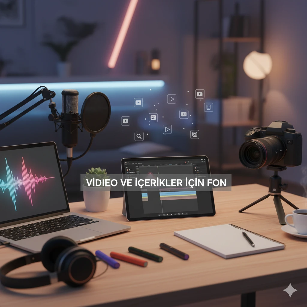 Video ve içerikler için fon